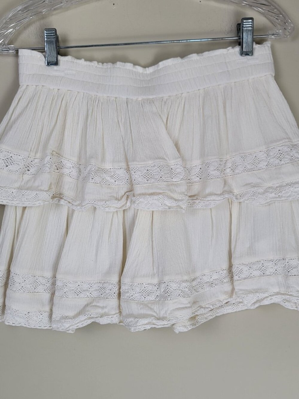 Chelsea & Violet Lace Matching Set Boho Coquette Top & Tiered Mini Skirt S M - Picture 12 of 14